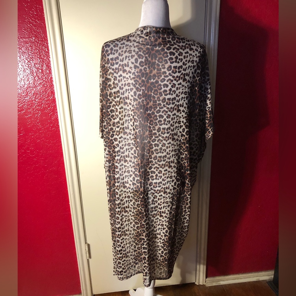 Lulus Leopard Print Sheer Duster - Picture 4 of 7